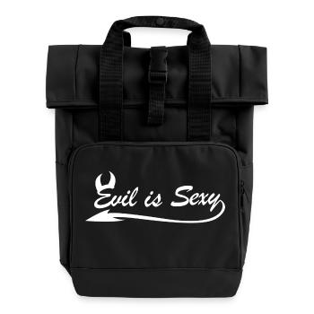 Evil Is Sexy - Roll Top Backpack with Two Handles - black - Front