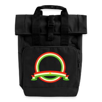 Kurdistan  - Rolltop Rucksack mit zwei Griffen - Schwarz - Vorne