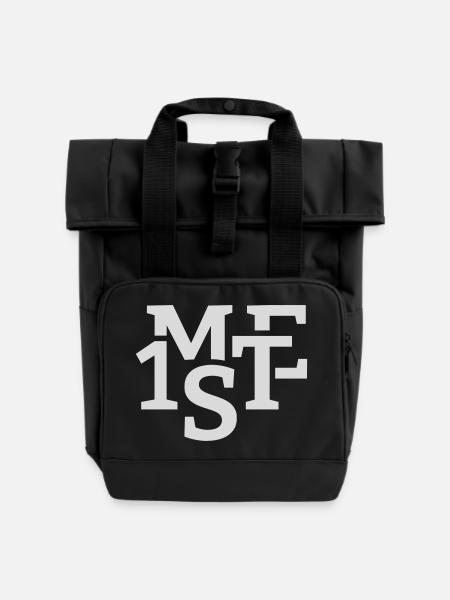 Me first - Rolltop Rucksack mit zwei Griffen - Schwarz