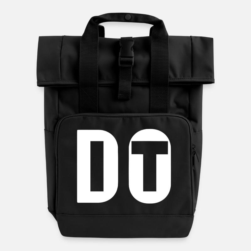 Fais-le, n'abandonne pas - Sac à dos Roll Top à deux anses - noir
