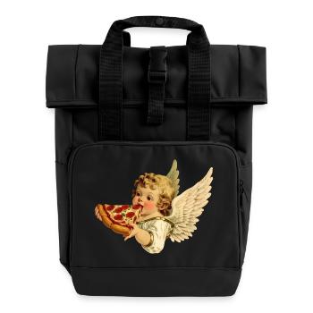 Chérubin pizza – Ange au pepperoni - Sac à dos Roll Top à deux anses - noir - Devant