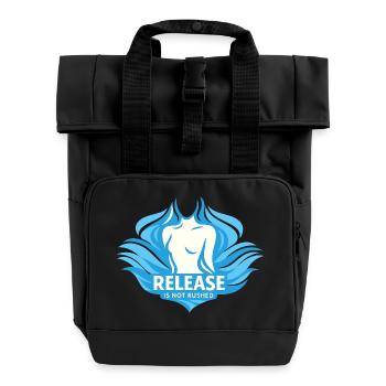 Somatic Healing Somatic Therapy - Roll Top Backpack with Two Handles - black - Front