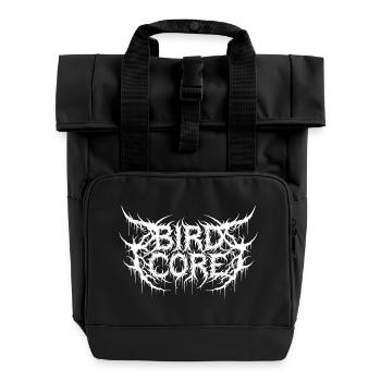 Bird Core Birdwatching - Roll Top Backpack with Two Handles - black - Front