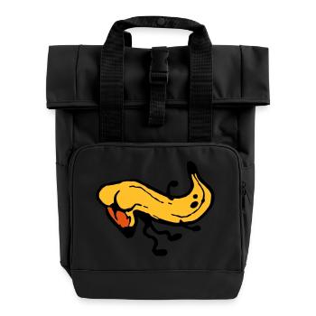 Banana Butt - Roll Top Backpack with Two Handles - black - Front