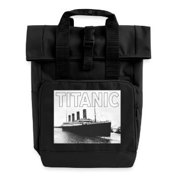 TITANIC sw - Rolltop Rucksack mit zwei Griffen - Schwarz - Vorne