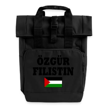 özgür filistin - Sac à dos Roll Top à deux anses - noir - Devant