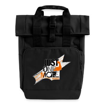 noch eine Serie - Rolltop Rucksack mit zwei Griffen - Schwarz - Vorne