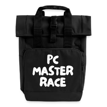 PC-Meisterrasse - Rolltop Rucksack mit zwei Griffen - Schwarz - Vorne