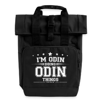 Odin - Rolltop Rucksack mit zwei Griffen - Schwarz - Vorne