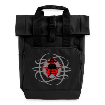 You can't get more pirate than that! - Roll Top Backpack with Two Handles - black - Front