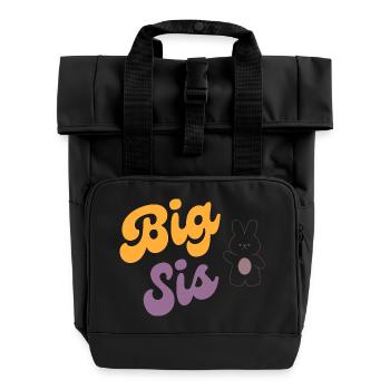 GRAND SIS - Sac à dos Roll Top à deux anses - noir - Devant