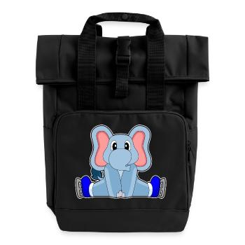 Patins à glace éléphant - Sac à dos Roll Top à deux anses - noir - Devant