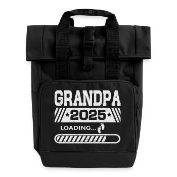 Opa 2025 loading - Rolltop Rucksack mit zwei Griffen - Schwarz - Vorne