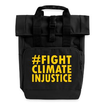 Fight climate injustice - Sac à dos Roll Top à deux anses - noir - Devant