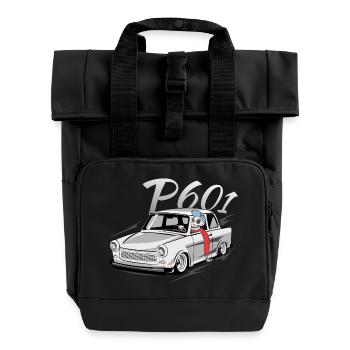  601- Zweitaktfahrer - Rolltop Rucksack mit zwei Griffen - Schwarz - Vorne
