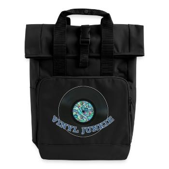 Drogué de vinyle - Sac à dos Roll Top à deux anses - noir - Devant