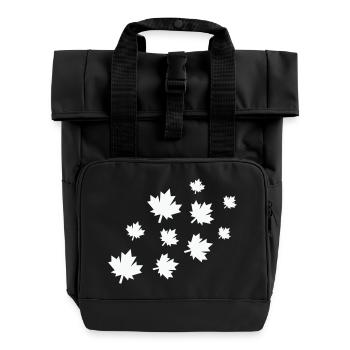 Feuilles d’érable - Sac à dos Roll Top à deux anses - noir - Devant