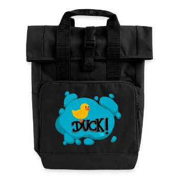 Duck! - Calypso Blous - Rolltop Rucksack mit zwei Griffen - Schwarz - Vorne