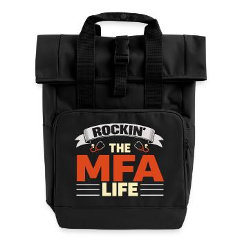Rockin, l’assistant médical de vie en MFA - Sac à dos Roll Top à deux anses - noir - Devant