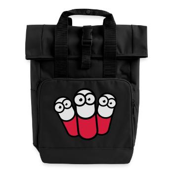 Drug Pills Team - Roll Top Backpack with Two Handles - black - Front