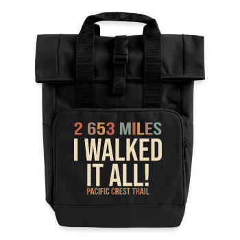 Finisher Pacific Crest Trail T-Shirt Rando PCT - Rolltop Rucksack mit zwei Griffen - Schwarz - Vorne