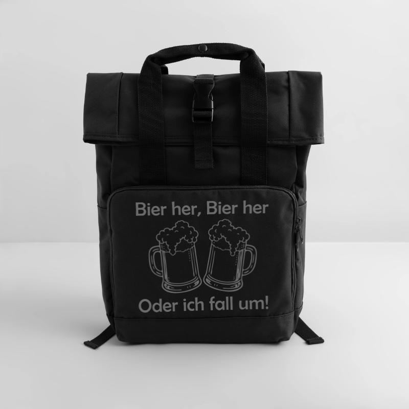 Bees here, Bees here - oder ich fall um! Roll Top Backpack with Two Handles