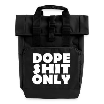 SHIT - Rolltop Rucksack mit zwei Griffen - Schwarz - Vorne