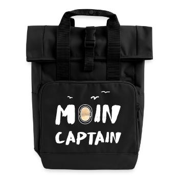 Moin Captain Porthole Sea Holiday Recreation Coast - Sac à dos Roll Top à deux anses - noir - Devant