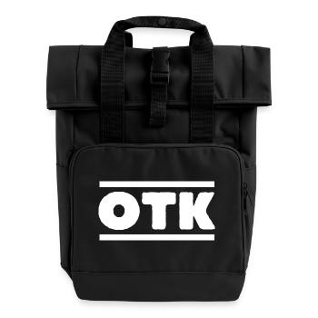 OTK - Roll Top Backpack with Two Handles - black - Front
