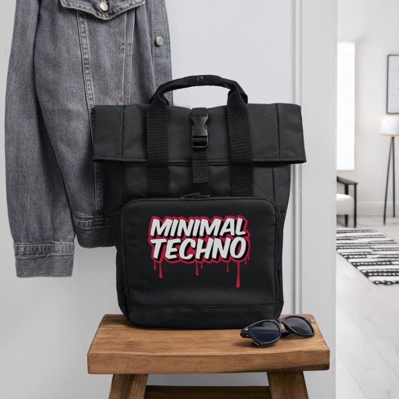 MINIMAL TECHNO Sac à dos Roll Top à deux anses