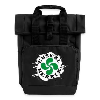 Croix Basque - Lauburu - Sac à dos Roll Top à deux anses - noir - Devant