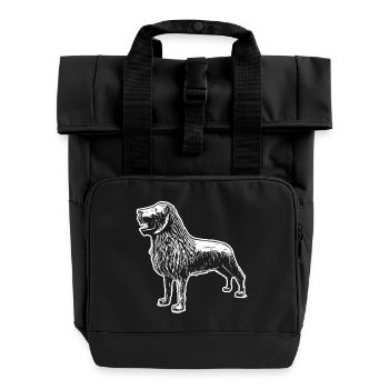 Braunschweiger Löwe - Rolltop Rucksack mit zwei Griffen - Schwarz - Vorne