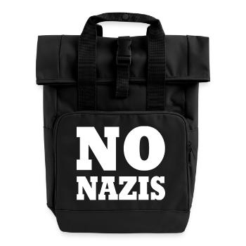Pas de nazis - Sac à dos Roll Top à deux anses - noir - Devant