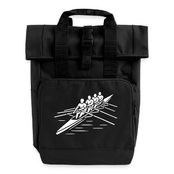 Rhythm at the helm - Roll Top Backpack with Two Handles - black - Front