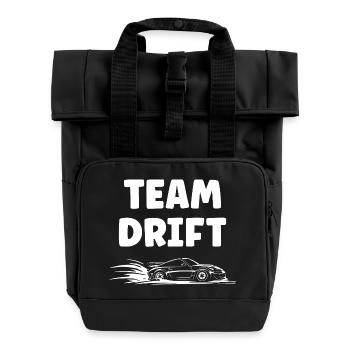 Design Voiture Drift Énergique - Sac à dos Roll Top à deux anses - noir - Devant