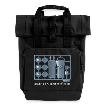 Le petit kit du joueur de pétanque - Sac à dos Roll Top à deux anses - noir - Devant