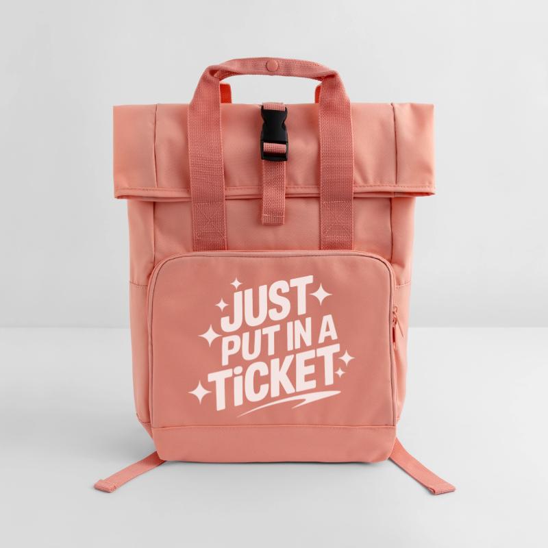 Technischer Support Computerfreak Nerd Rolltop Rucksack mit zwei Griffen