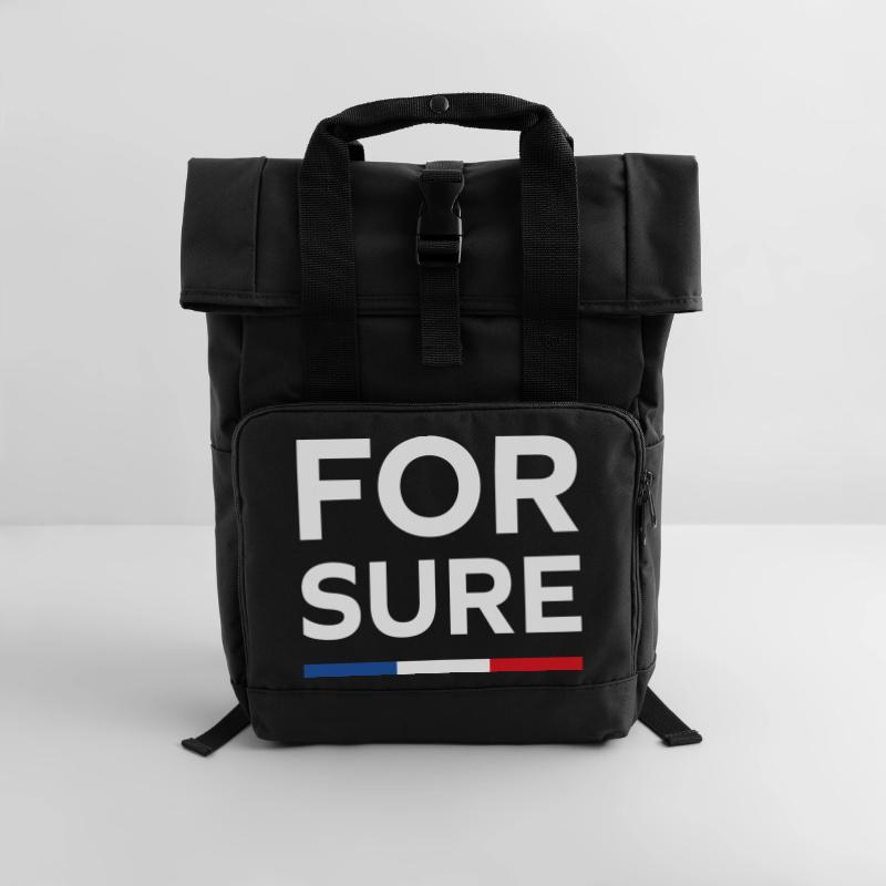 For sure, Sac à dos Roll Top à deux anses