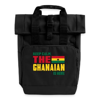 Keep Calm Ghana / Cadeau Mali drapeau national - Sac à dos Roll Top à deux anses - noir - Devant