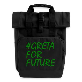 Greta pour l’avenir - Sac à dos Roll Top à deux anses - noir - Devant