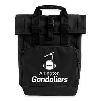 Blason des Gondoliers d’Arlington - Sac à dos Roll Top à deux anses - noir - Devant