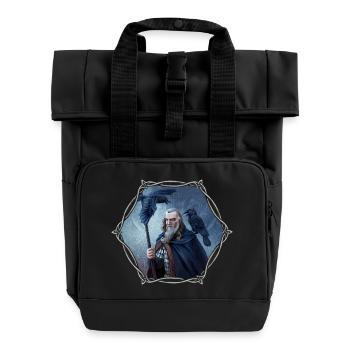 Odin - Rolltop Rucksack mit zwei Griffen - Schwarz - Vorne