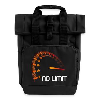 Speedometer - No Limit - Roll Top Backpack with Two Handles - black - Front