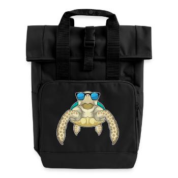 Lunettes de soleil Turtle - Sac à dos Roll Top à deux anses - noir - Devant