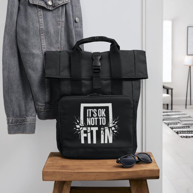 C’est normal de ne pas s’intégrer à la motivation de l’individualité Sac à dos Roll Top à deux anses
