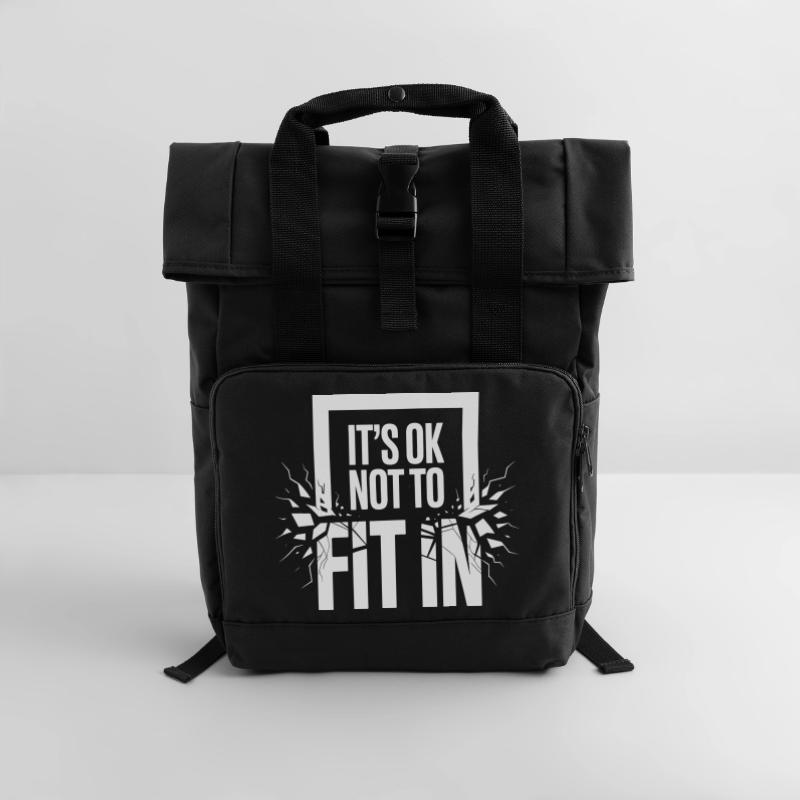 C’est normal de ne pas s’intégrer à la motivation de l’individualité Sac à dos Roll Top à deux anses