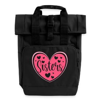 Kreuzfahrt Kreuzfahrtschiff - Rolltop Rucksack mit zwei Griffen - Schwarz - Vorne