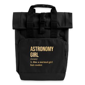 astronomie - Sac à dos Roll Top à deux anses - noir - Devant