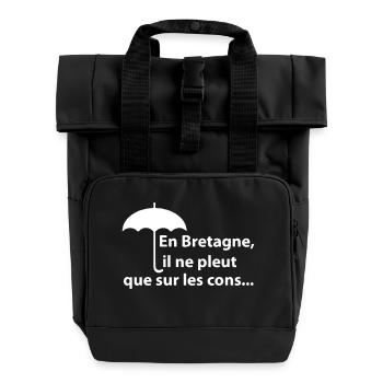 Bretagne cons - Sac à dos Roll Top à deux anses - noir - Devant