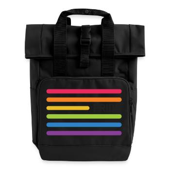 LGBT Pride Monat - Pride! - Rolltop Rucksack mit zwei Griffen - Schwarz - Vorne